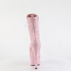 7 Inch Heel ADORE-1040GR Baby Pink Glitter