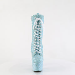 7 Inch Heel ADORE-1040GR Baby Blue Glitter