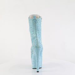 7 Inch Heel ADORE-1040GR Baby Blue Glitter