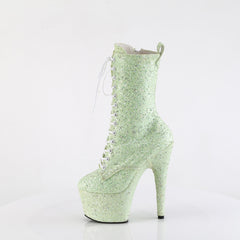 7 Inch Heel ADORE-1040GR Mint Glitter