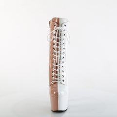 7 Inch Heel ADORE-1040TT Blush White Patent