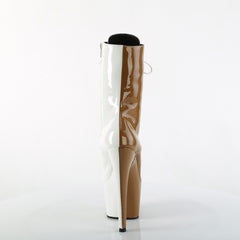 7 Inch Heel ADORE-1040TT Taupe White Patent