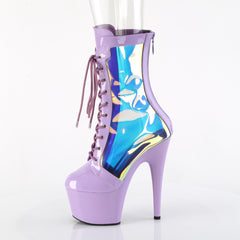 7 Inch Heel ADORE-1047 Lavender Holo Patent