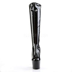 Pleaser ADORE-2000 Black Stretch Knee Boots - Shoecup.com - 2
