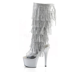 7 Inch Heel ADORE-2024RSF Silver Metallic