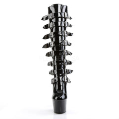 PLEASER ADORE-2043 Black Pat Knee High Boots - Shoecup.com - 2