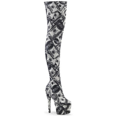 7" Heel ADORE-3000DP Dollar Print