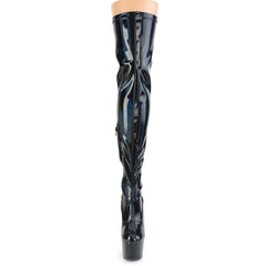 7 Inch Heel ADORE-3000HWR Black Holographic