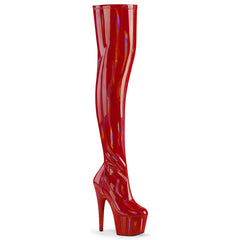 7" Heel ADORE-3000HWR Red Stretch Holo