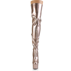 7 Inch Heel ADORE-3000HWR Rose Gold Holographic