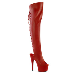 7 Inch Heel ADORE-3019 Red PU