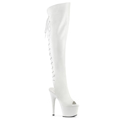7 Inch Heel ADORE-3019 White PU