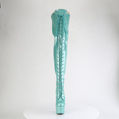 7 Inch Heel ADORE-3020GP Aqua Glitter