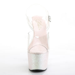 7 Inch Heel ADORE-708HMG Clear Opal