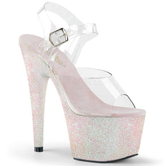 7" Heel ADORE-708HMG Clear Opal