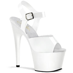 7" Heel ADORE-708N White Jelly Like TPU