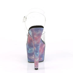 7 Inch Heel ADORE-708REFL Galaxy Effect Wrapped