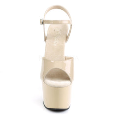 Pleaser ADORE-709 Cream Exotic Dancing Sandals - Shoecup.com - 2