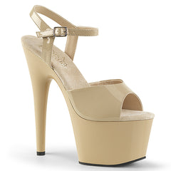 Pleaser ADORE-709 Cream Exotic Dancing Sandals - Shoecup.com - 1