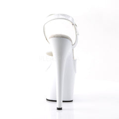 PLEASER ADORE-709 White Ankle Strap Sandals - Shoecup.com - 4