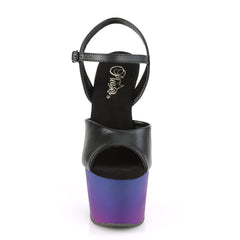 7 Inch Heel ADORE-709BP Black Blue Purple Ombre
