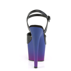 7 Inch Heel ADORE-709BP Black Blue Purple Ombre