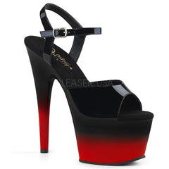 7" Heel ADORE-709BR-H Black Red