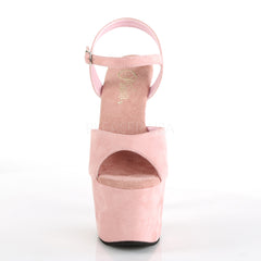 7 Inch Heel ADORE-709FS Baby Pink Suede