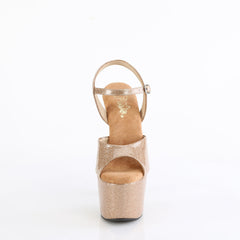 7 Inch Heel ADORE-709GP Gold Glitter