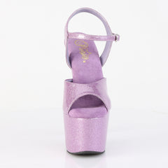 7 Inch Heel ADORE-709GP Lilac Glitter