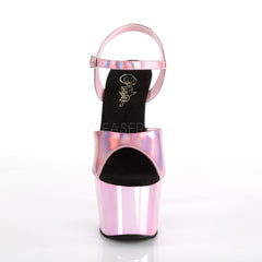 7 Inch Heel ADORE-709HGCH Baby Pink Hologram