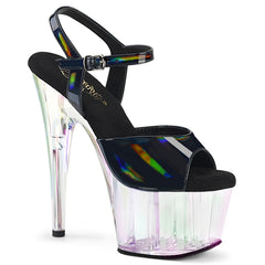 7 Inch Heel ADORE-709HT Black Holo