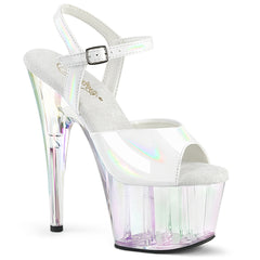7 Inch Heel ADORE-709HT White Holo