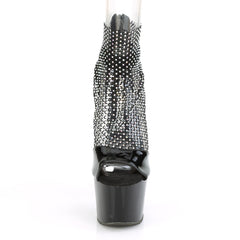 7 Inch Heel ADORE-765RM Black Mesh