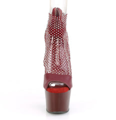 7 Inch Heel ADORE-765RM Burgundy Mash