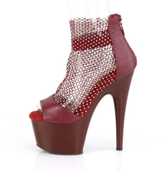 7 Inch Heel ADORE-765RM Burgundy Mash
