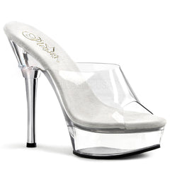PLEASER ALLURE-601 Clear Stiletto Sandals - Shoecup.com - 1