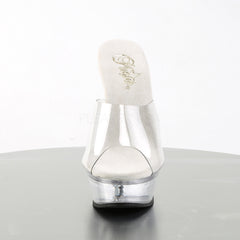 PLEASER ALLURE-601 Clear Stiletto Sandals - Shoecup.com - 2