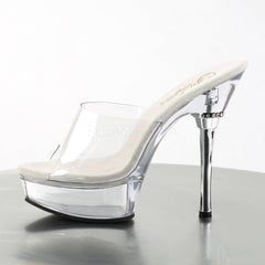 PLEASER ALLURE-601 Clear Stiletto Sandals - Shoecup.com - 3