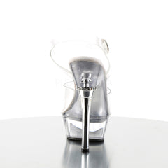 PLEASER ALLURE-608 Clear Stiletto Sandals - Shoecup.com - 4