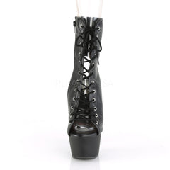 6 Inch Heel ASPIRE-1016 Black Faux Leather