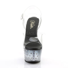 6 Inch Heel ASPIRE-608STD Clear Black