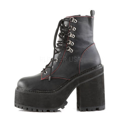 Demonia,Demonia ASSAULT-100 Black Leather Boots - Shoecup.com