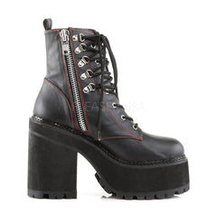 Demonia,Demonia ASSAULT-100 Black Leather Boots - Shoecup.com
