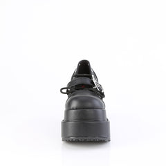 4 Inch Platform BEAR-23 Black Vegan Leather