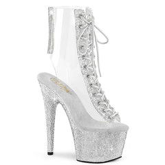 7 Inch Heel BEJEWELED-1016C-2-7 Clear Rhinestone