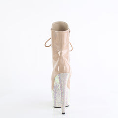 7 Inch Heel BEJEWELED-1020-7 Nude Holo