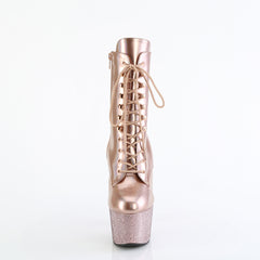 7 Inch Heel BEJEWELED-1020-7 Rose Gold Holo