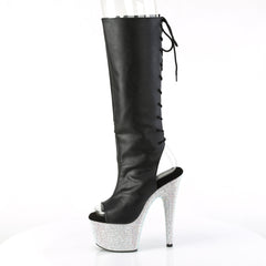 7 Inch Heel BEJEWELED-2018-7 Black PU