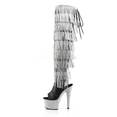 7 Inch Heel BEJEWELED-3019RSF-7 Black